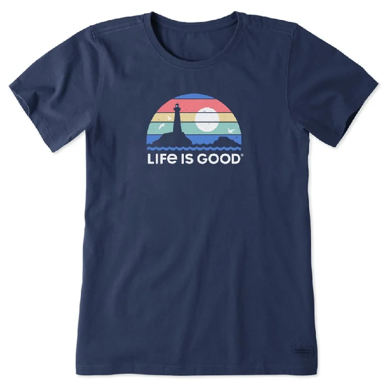 Life Is Good : Women's Lighthouse Landscape Crusher Tee