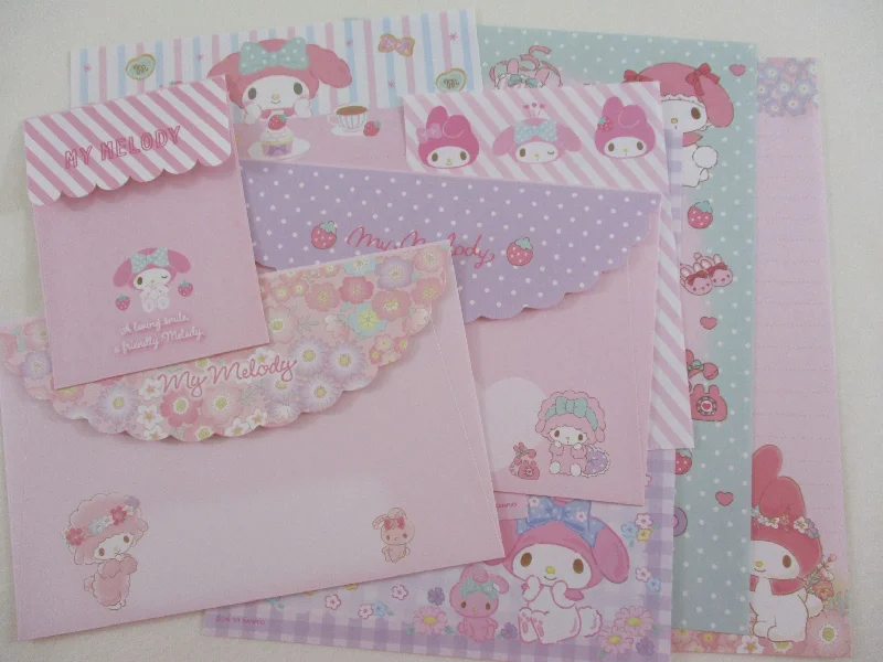 Cute Kawaii My Melody Rabbit Bunny Letter Sets - Writing Paper Envelope Stationery