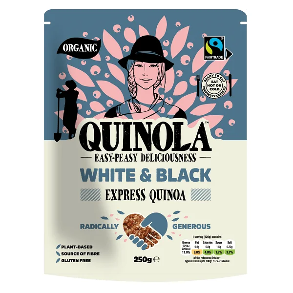 Quinola Organic White & Black Express Quinoa 250g