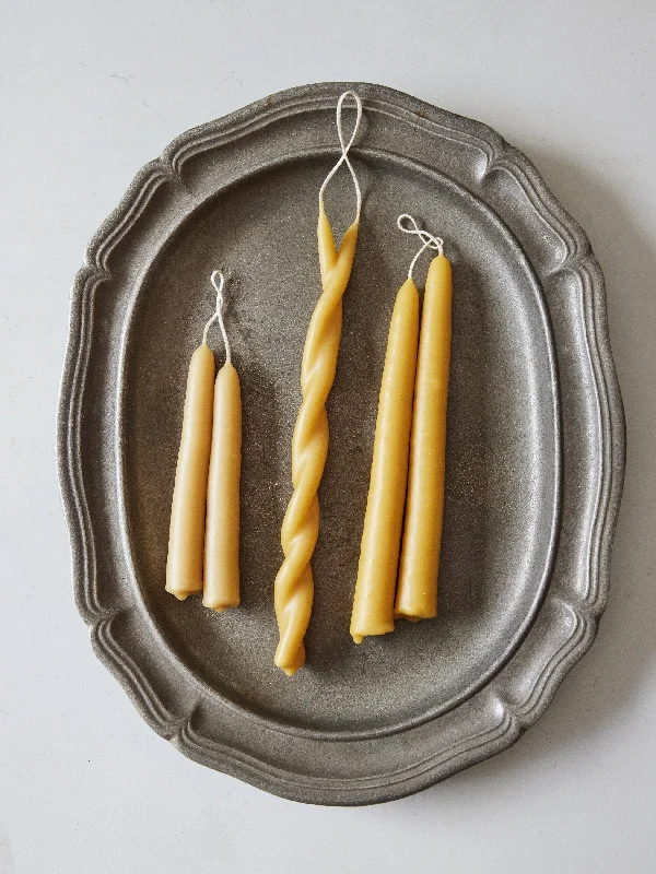 Handmade Beeswax Tapers - in 3 options