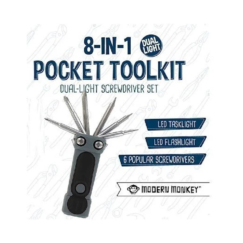 DM Merchandising : 8 In 1 Pocket Tool Set - Assorted 1 at random. Style can not be chosen