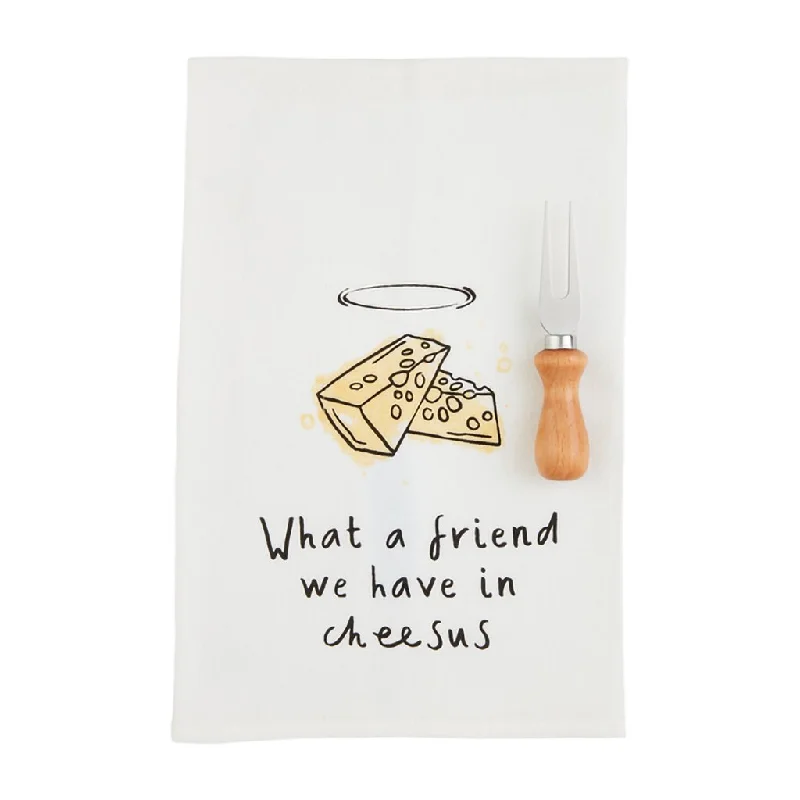 Mud Pie : Cheesus Wine Towel