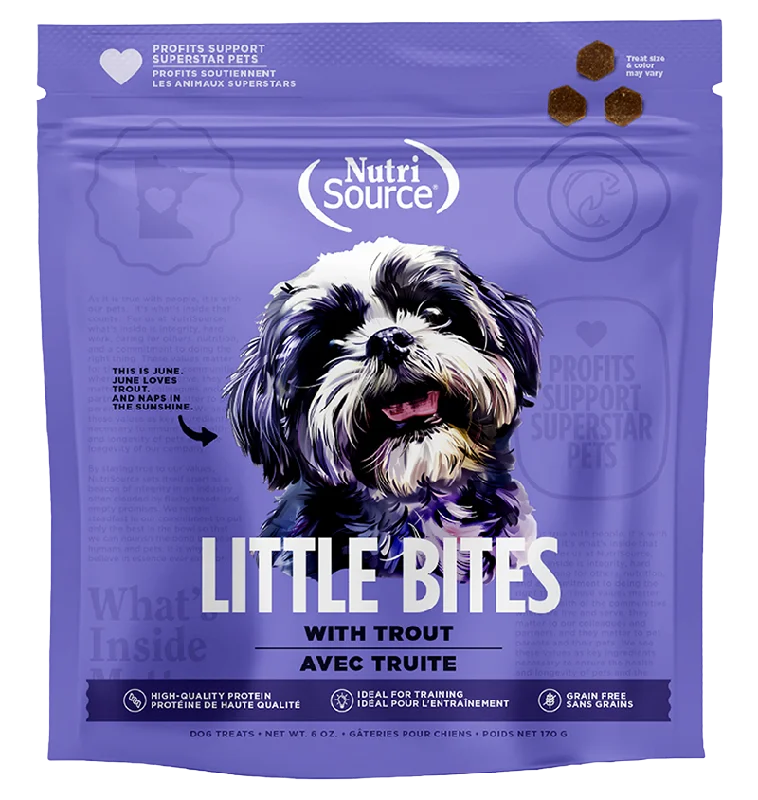 NutriSource Grain Free Trout Little Bites Dog Treats