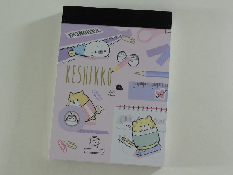 Cute Kawaii Crux Keshikko Animal Mini Notepad / Memo Pad - Stationery Designer Paper Collection