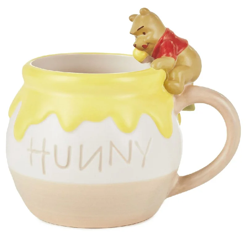 Hallmark : Disney Winnie the Pooh Sculpted Mug, 17 oz.