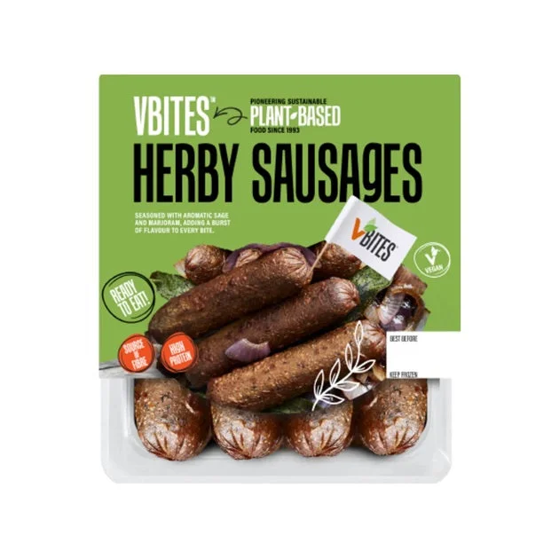 VBites Herby Sausages 295g