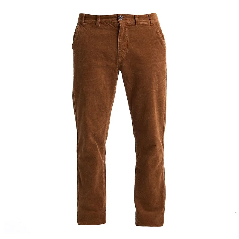 Barbour Mens Neuston Stretch Cord Trouser - Dark Honey