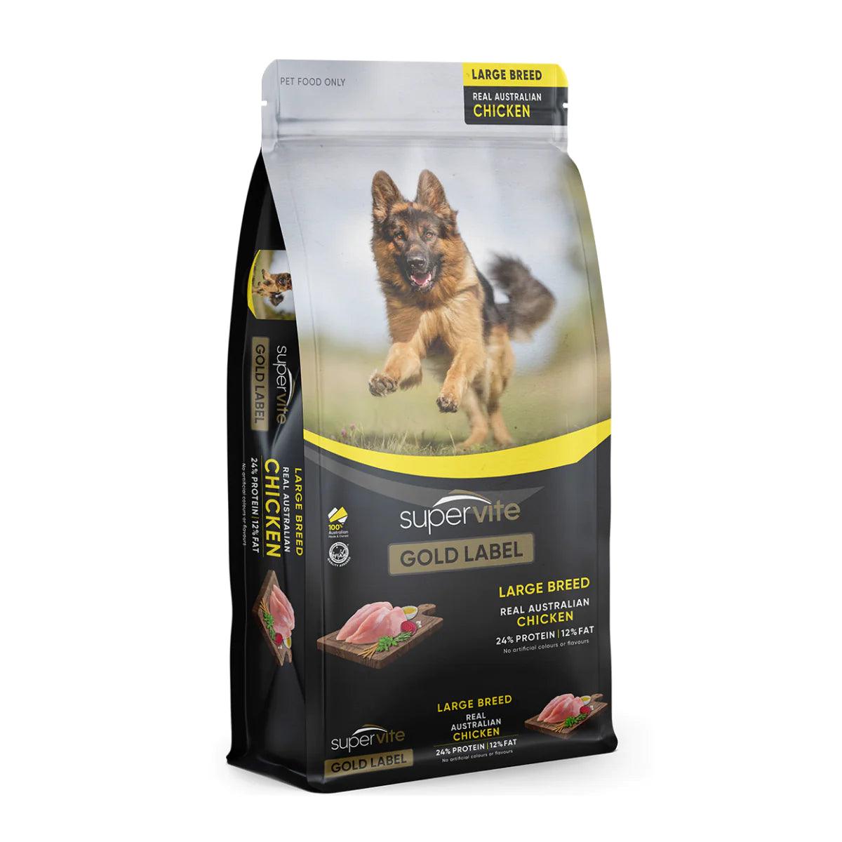 Supervite Gold Label – Adult Dog – Large Breed – Australian Chicken