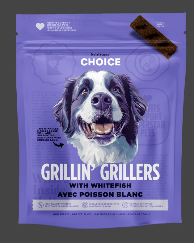 Nutrisource Whitefish Grillin' Grillers Dog Treats