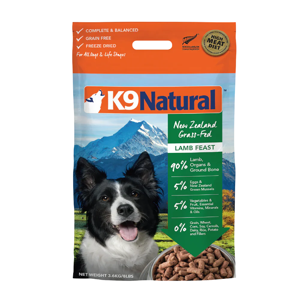 K9 Natural Lamb Feast Freeze-Dried Dog Food