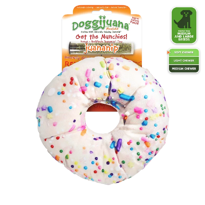 Doggijuana Get the Munchies Refillable Donut Toy