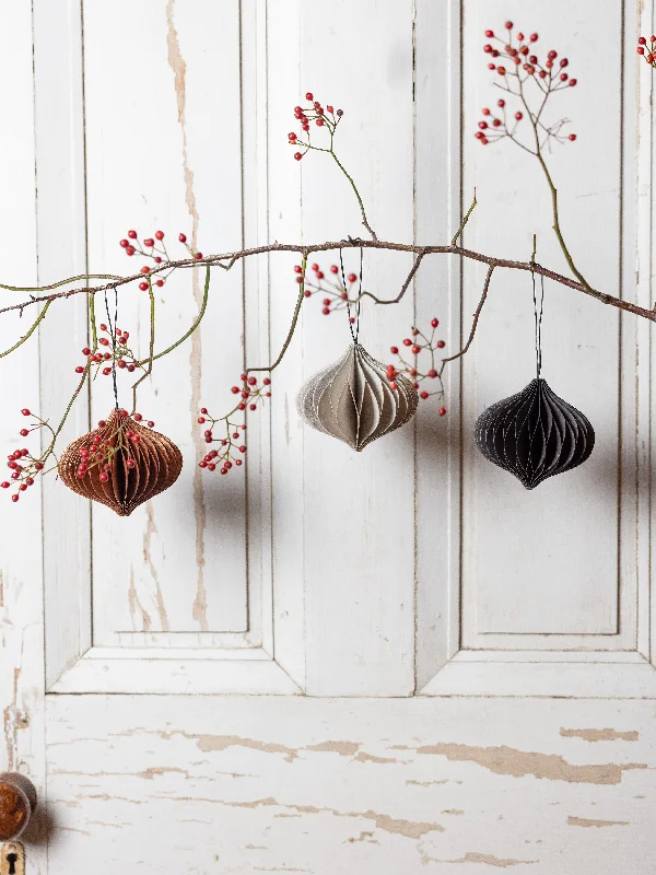 Folded 'Onion' Ornament - in 3 colors