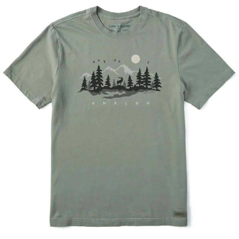 Life Is Good : Men's Unplug in the Outdoors Short Sleeve Tee