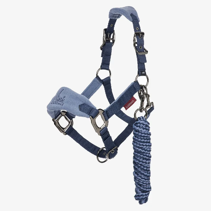 Lemieux Mini Vogue Headcollar & Leadrope - Indigo