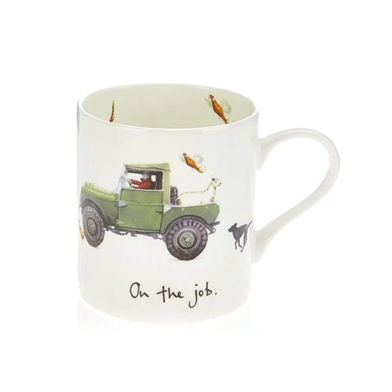 Orchid Designs On The Job Landrover Mug