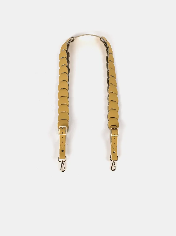 The Link Strap - Indian Yellow Matte & Pale Gold Hardware