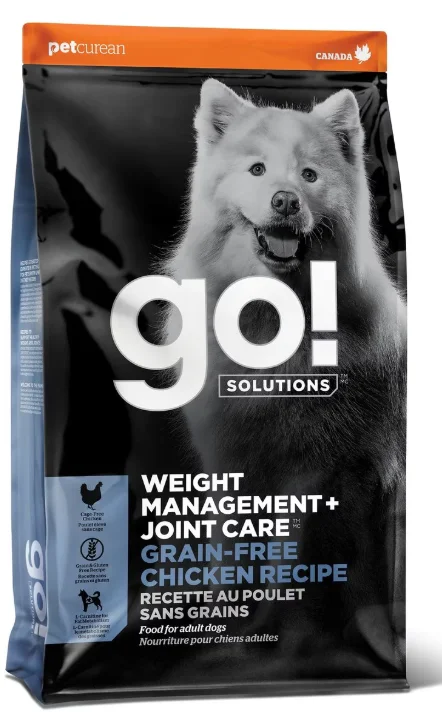 Go! Solutions Weight Management + Joint Care Grain Free Chicken Recipe For Dogs