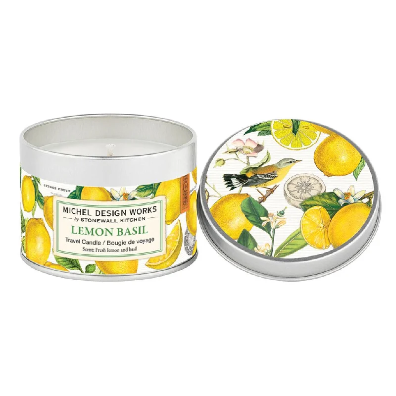 Michel Design Works : Lemon Basil Travel Candle