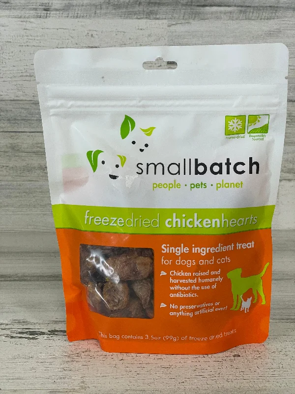 Smallbatch Freeze Dried Chicken Hearts 3.5oz