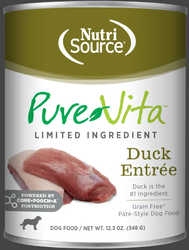 PureVita Grain Free Duck Entree Canned Dog Food