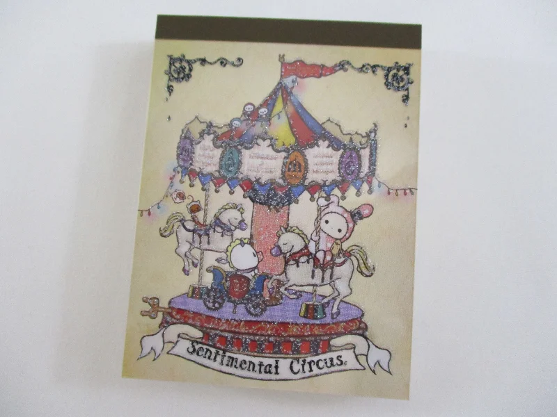 Cute Kawaii San-X Sentimental Circus Mini Notepad / Memo Pad - K - Vintage Rare