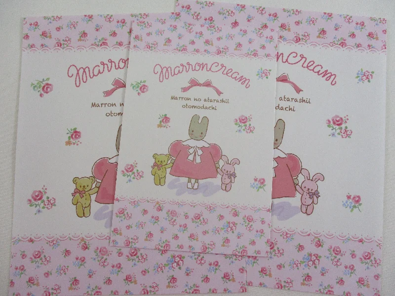 Cute Kawaii Sanrio Marron Cream Rabbit Letter Set 2023 - Writing Papers Envelope