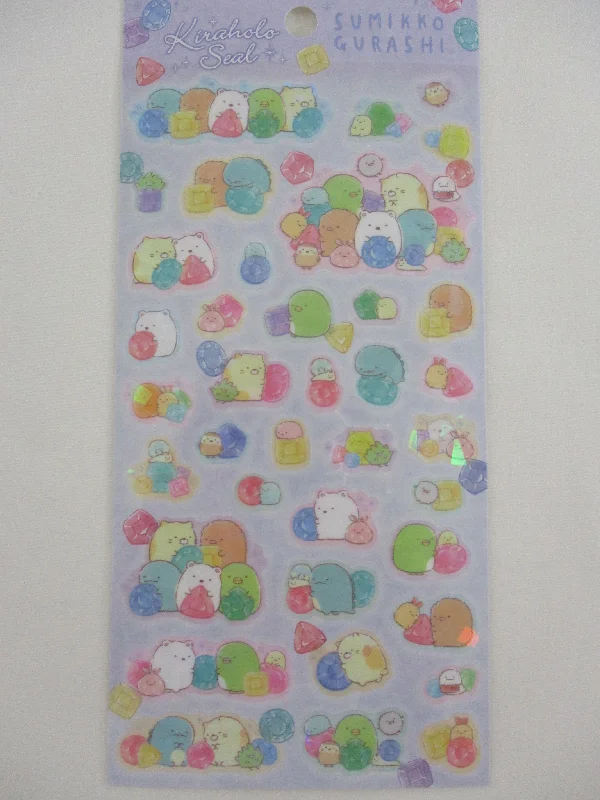 Cute Kawaii San-X Sumikko Gurashi Glitter Holographic Sticker Sheet 2022 A - for Planner Journal Scrapbook Craft