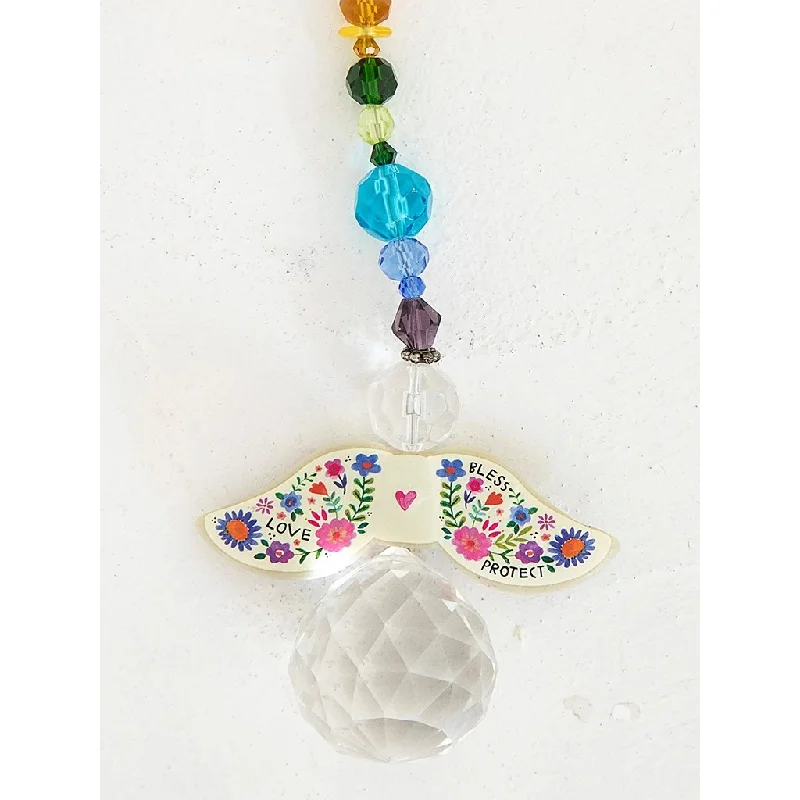 Natural Life : Angel Crystal Sun Catcher - Rainbow