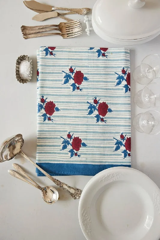 'rose ticking' Tablecloth