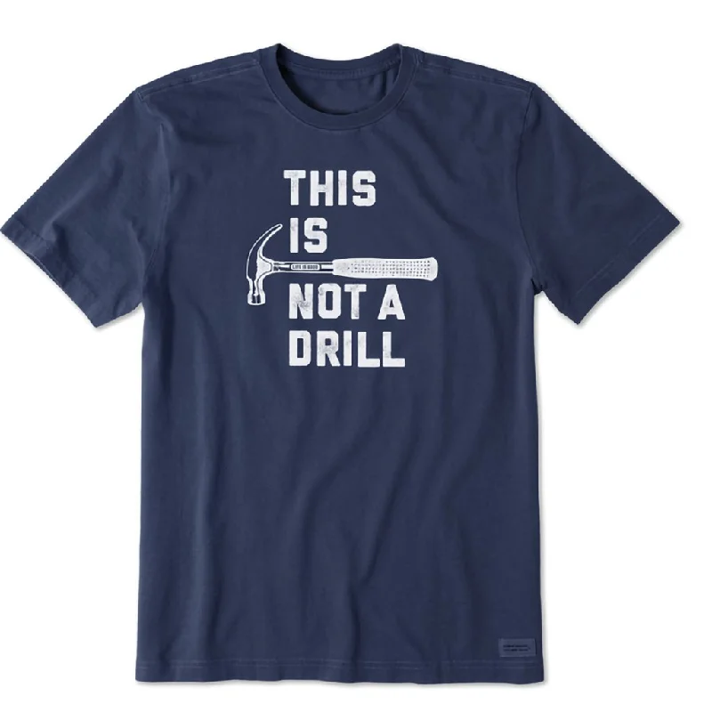 Life Is Good : Men's This is Not a Drill Short Sleeve Tee