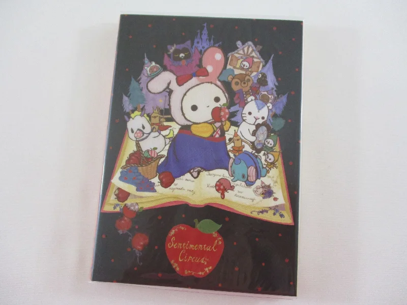 Cute Kawaii San-X Sentimental Circus 4 x 6 Inch Notepad / Memo Pad - G - Stationery Designer Paper Collection