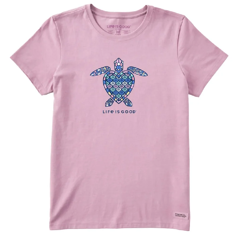 Life Is Good : Women's Mandala Heart Turtle Crusher Tee