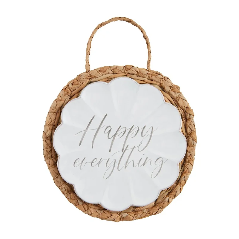 Mud Pie : Happy Everything Dish & Trivet Set