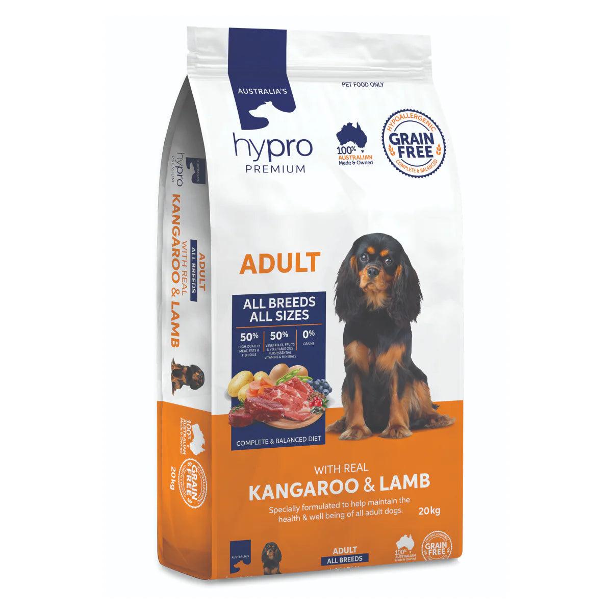 Hypro Premium – Adult Dog – GRAIN FREE – Kangaroo & Lamb