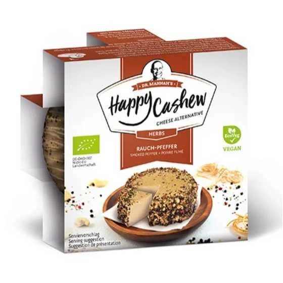 Happy Cashew Smoked Peppercorn Matured Cheese 100g