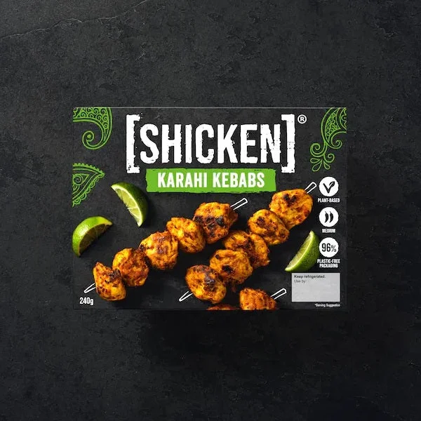 [SHICKEN] Vegan Karahi Kebab Skewers 240g (4pk)