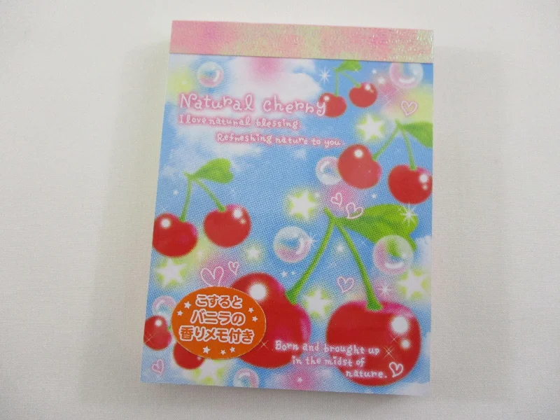 Cute Kawaii Kamio Cherry Mini Notepad / Memo Pad - Stationery Designer Paper Collection