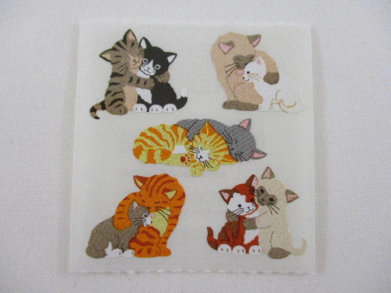 Sandylion Cat Kitten Sticker Sheet / Module - Vintage & Collectible