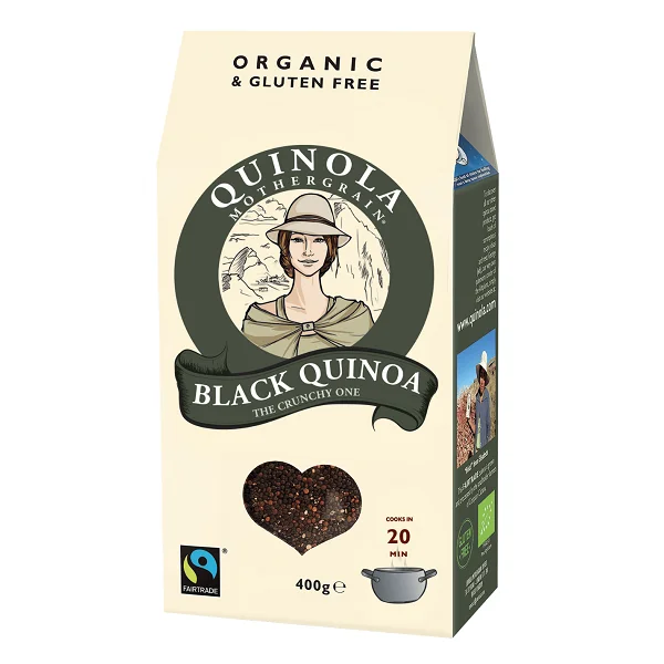 Quinola Organic Gluten-Free Crunchy Black Quinoa 400g