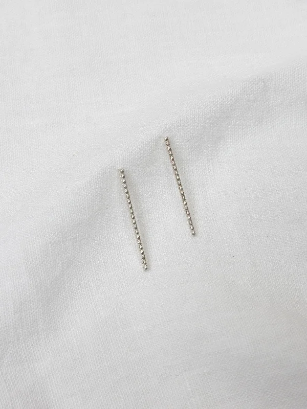 Beaded Linea Stud Earrings