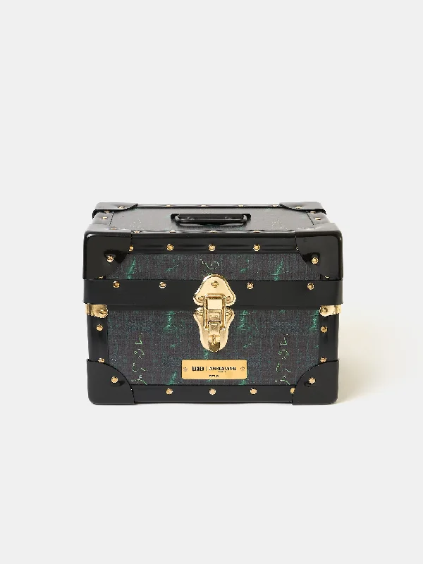 The Mini Trunk - Black with Elphaba Repeat Print