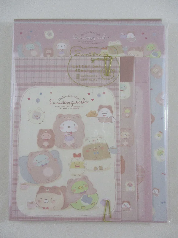 Cute Kawaii San-X Sumikko Gurashi Kuma Cafe Letter Set Pack - A 2022 - Stationery Writing Paper Envelope Penpal