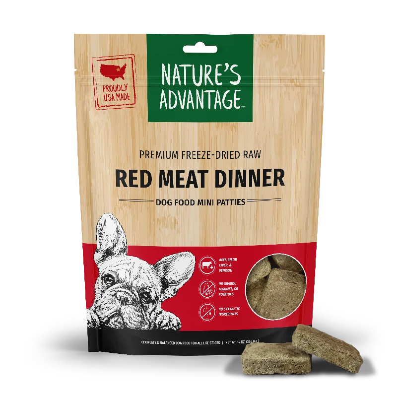 Freeze-Dried Red Meat Dinner Dog Food Mini Patties