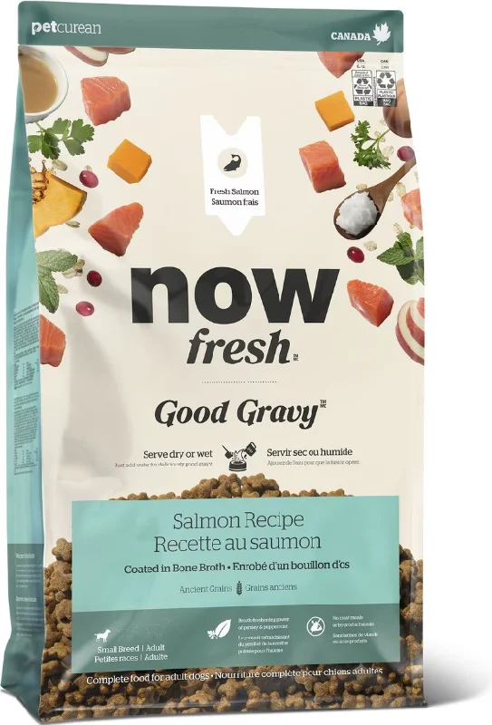 Now! Fresh Good Gravy Small Breed Adult Salmon Recipe With Ancient Grains For Dogs