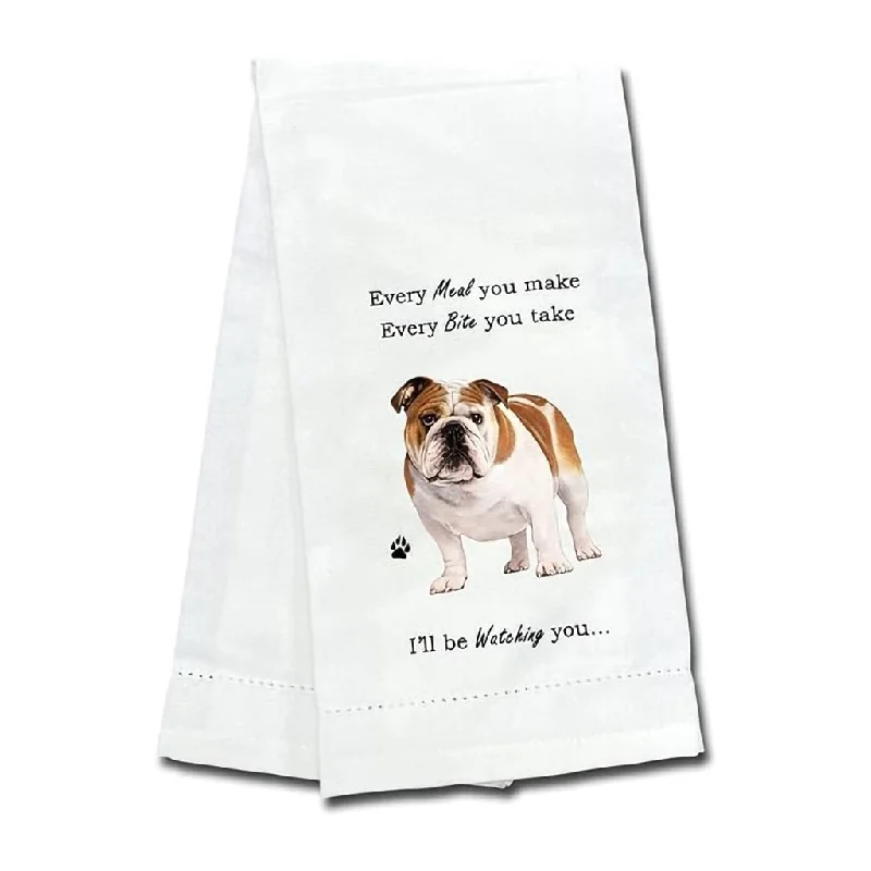 E & S Pets : "Every Meal You Make" Kitchen Towel -Bulldog