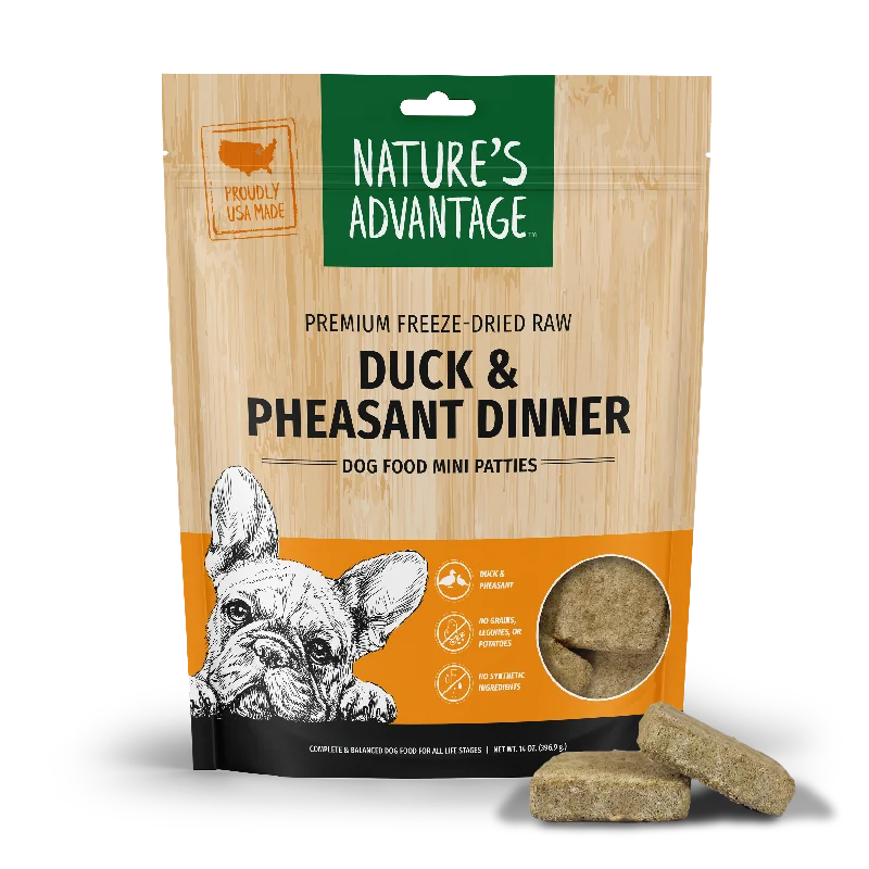 Freeze-Dried Duck & Pheasant Dinner Dog Food Mini Patties