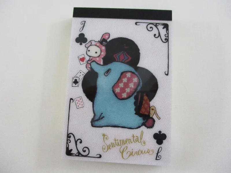 Cute Kawaii San-X Sentimental Circus Mini Notepad / Memo Pad - P - Vintage Rare