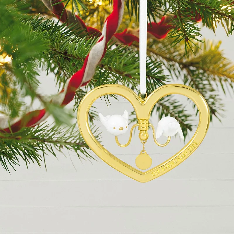 Hallmark : 2024 Keepsake Ornament Our Anniversary 2024 Metal Ornament (235)