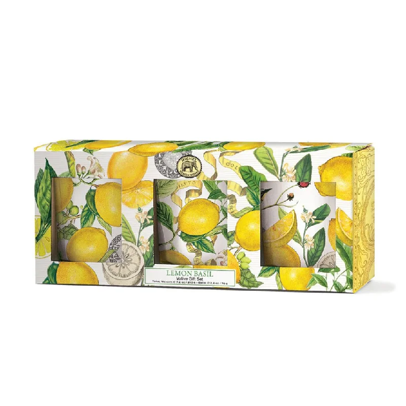 Michel Design Works : Lemon Basil Votive Gift Set