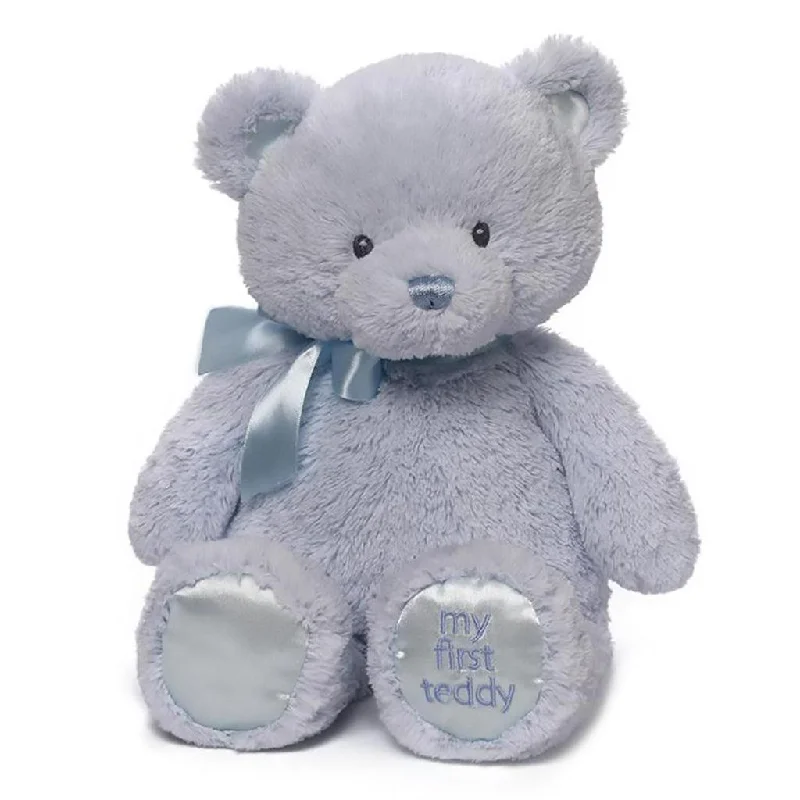 Gund : My First Teddy, Blue, 15"